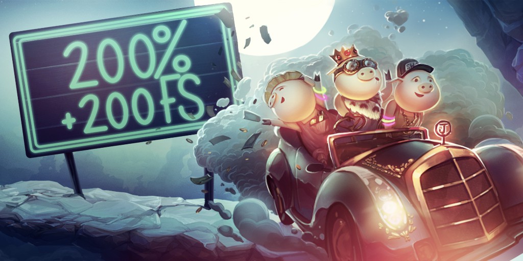 Бонус 200% за депозит от 1000 рублей!